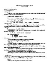 Đề cương ôn thi học kì II môn Vật lí 8